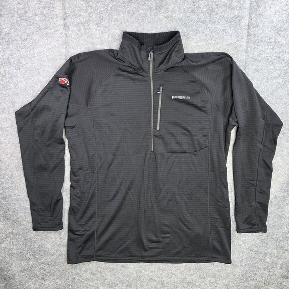 Patagonia R1Pullover Mens 2XL Polartec Power Dry Grid Fleece 1/2 Zip ATI Patch - Picture 1 of 12